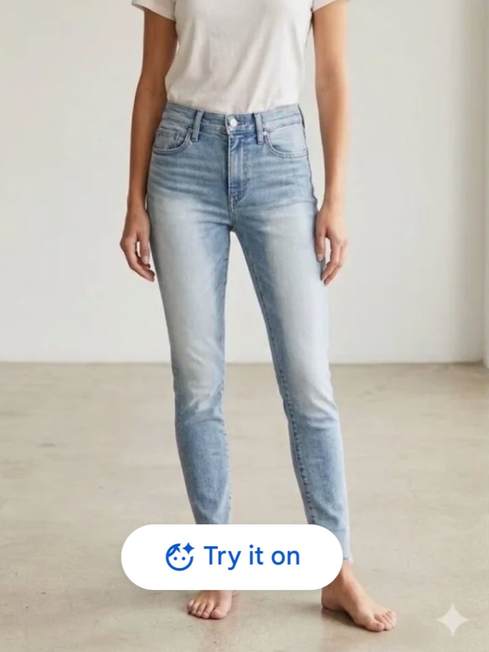 Denim Forum Light Blue Skinny Jeans